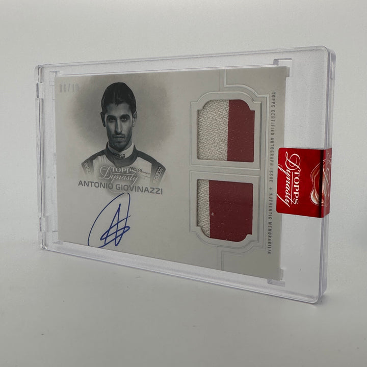 06/10 Silver - Antonio Giovinazzi #SDA-AG 2020 Dynasty Autograph Dual Relic