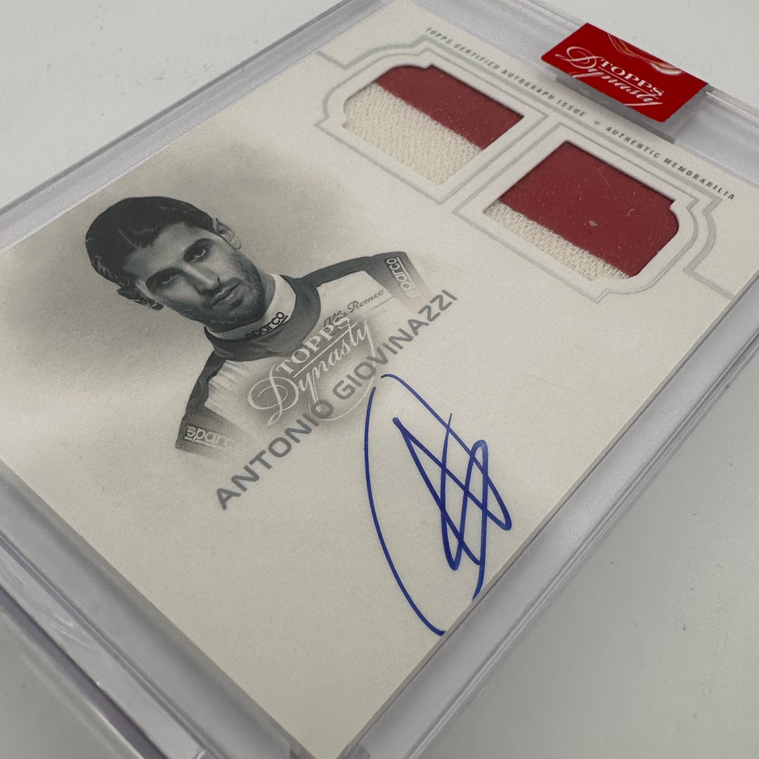 06/10 Silver - Antonio Giovinazzi #SDA-AG 2020 Dynasty Autograph Dual Relic