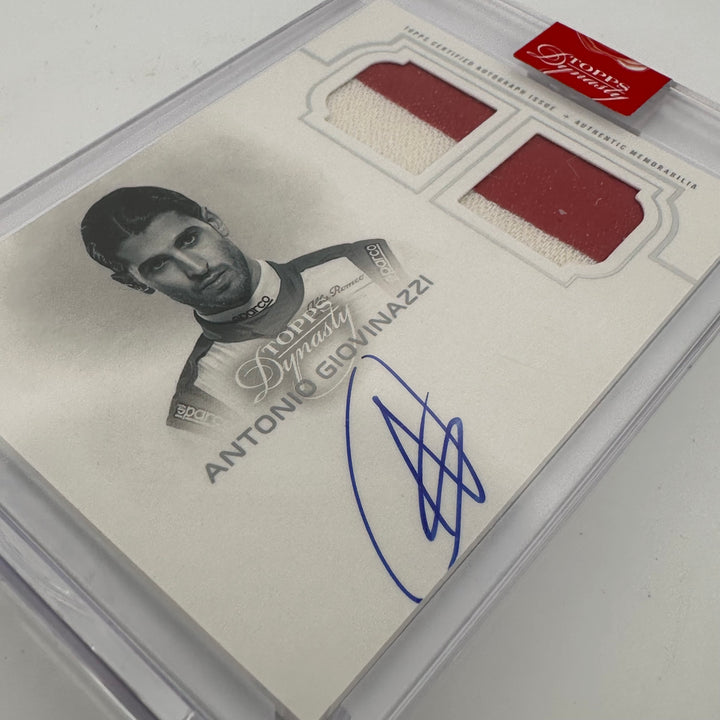 06/10 Silver - Antonio Giovinazzi #SDA-AG 2020 Dynasty Autograph Dual Relic