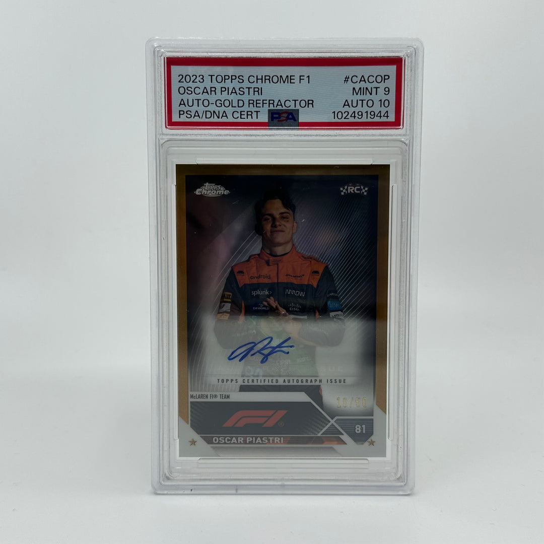 PSA 9&10 - 10/50 - Oscar Piastri #CACOP - Auto Gold - Rookie Card