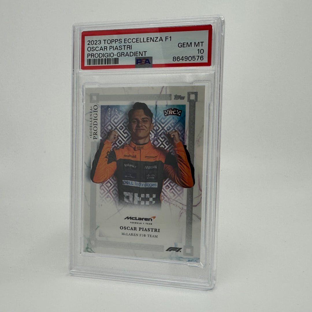 PSA 10 - 2/5 Oscar Piastri - 2023 Eccellenza Prodigio - Gradient - Rookie Card
