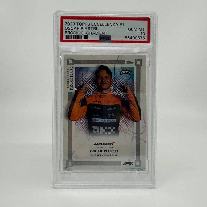 PSA 10 - 2/5 Oscar Piastri - 2023 Eccellenza Prodigio - Gradient - Rookie Card