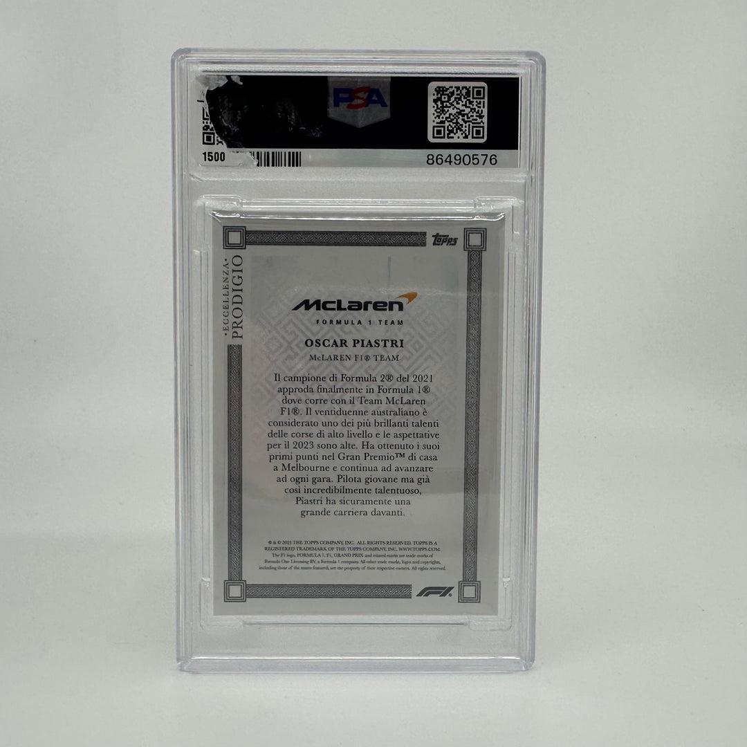 PSA 10 - 2/5 Oscar Piastri - 2023 Eccellenza Prodigio - Gradient - Rookie Card