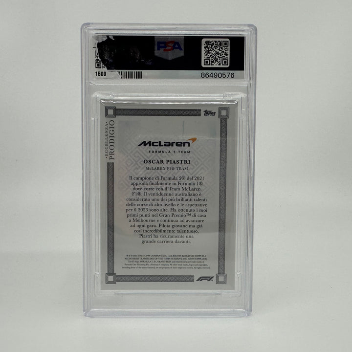 PSA 10 - 2/5 Oscar Piastri - 2023 Eccellenza Prodigio - Gradient - Rookie Card