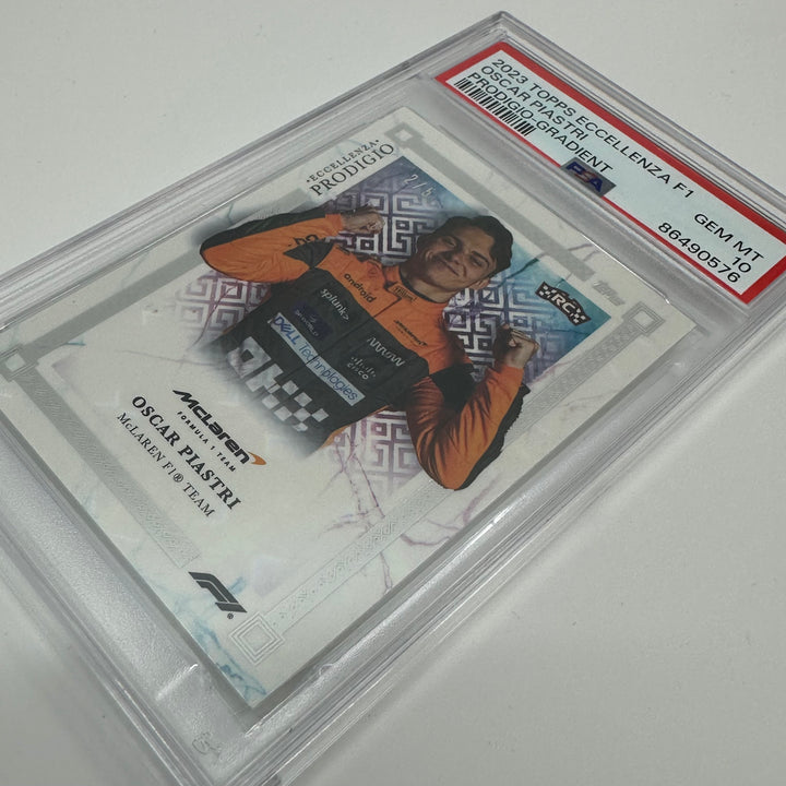 PSA 10 - 2/5 Oscar Piastri - 2023 Eccellenza Prodigio - Gradient - Rookie Card