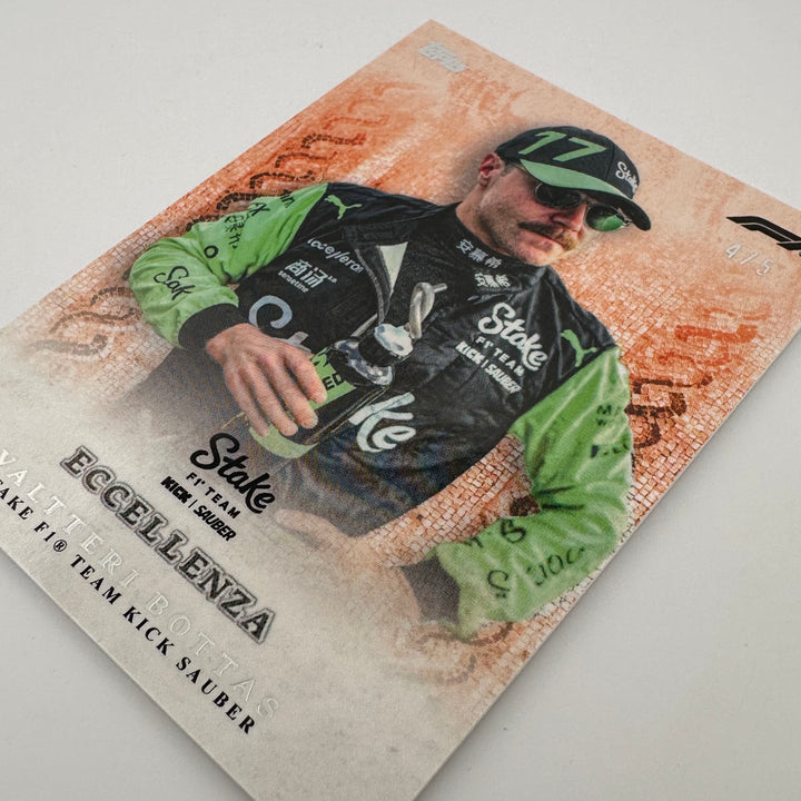 4/5 Valtterri Botas - La Passione - Orange - 2024 Topps Eccellenza F1