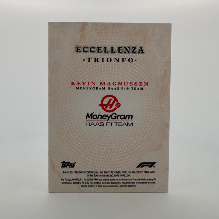2/5 Kevin Magnussen - Trionfo - Orange - 2024 Topps Eccellenza F1