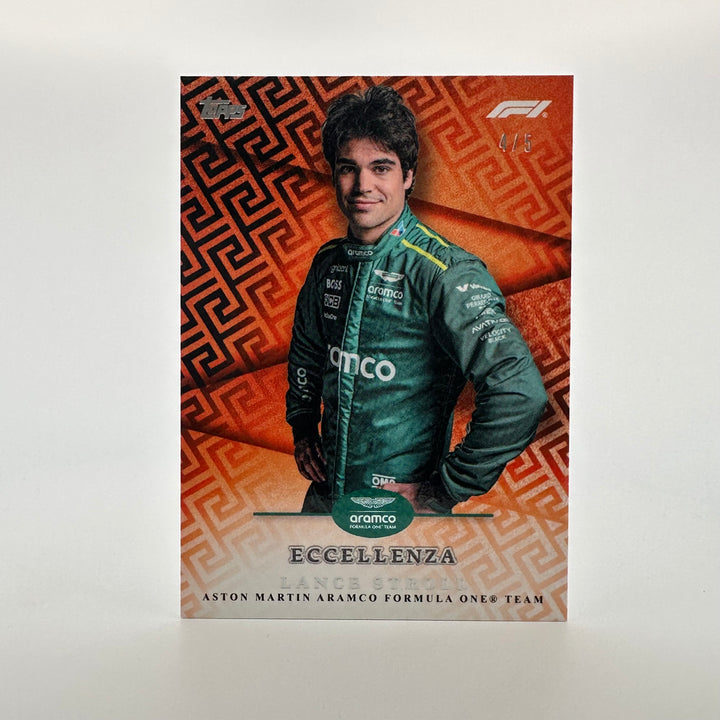 4/5 Lance Stroll - Orange - 2024 Topps Eccellenza F1