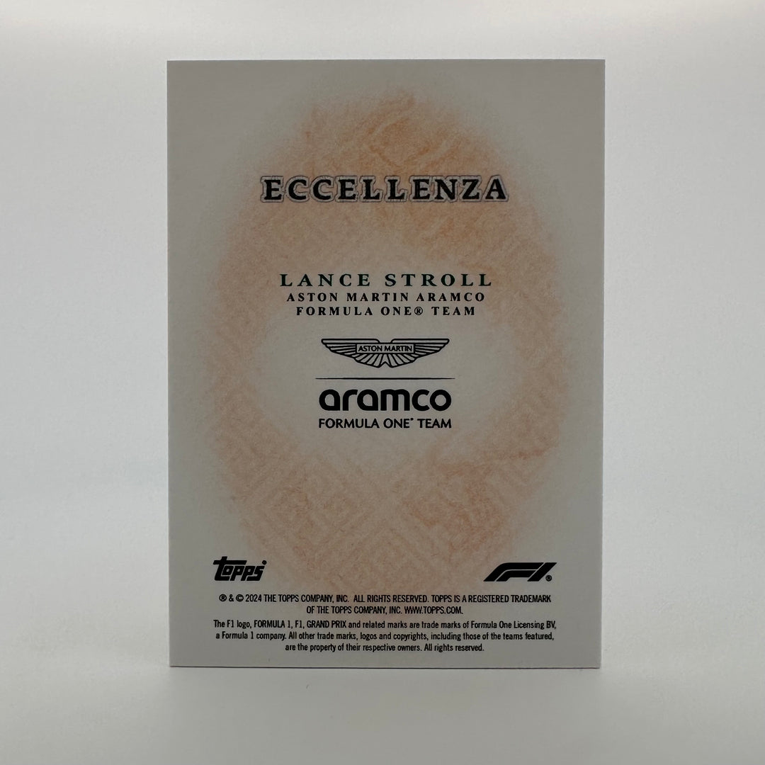 4/5 Lance Stroll - Orange - 2024 Topps Eccellenza F1