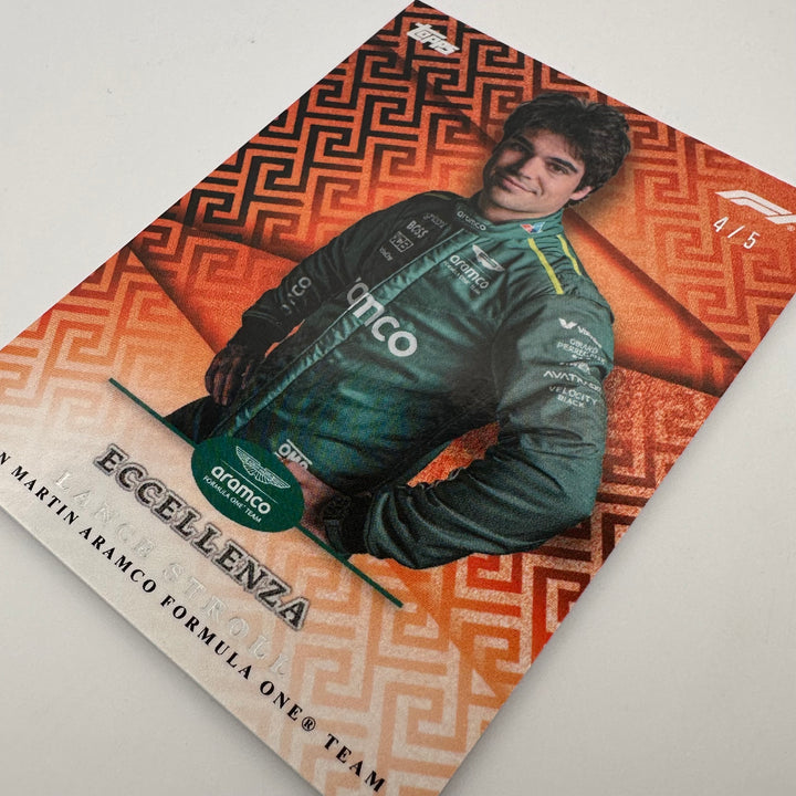 4/5 Lance Stroll - Orange - 2024 Topps Eccellenza F1