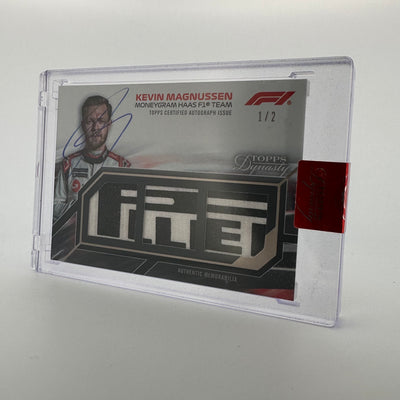 1/2 Kevin Magnussen #SDTRA-KMII - Triple Relic Autograph - 2023 Topps Dynasty F1
