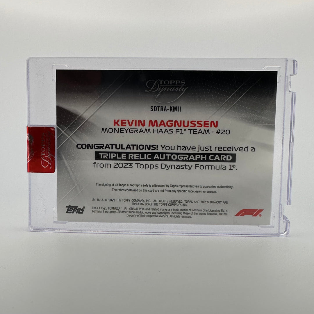 1/2 Kevin Magnussen #SDTRA-KMII - Triple Relic Autograph - 2023 Topps Dynasty F1