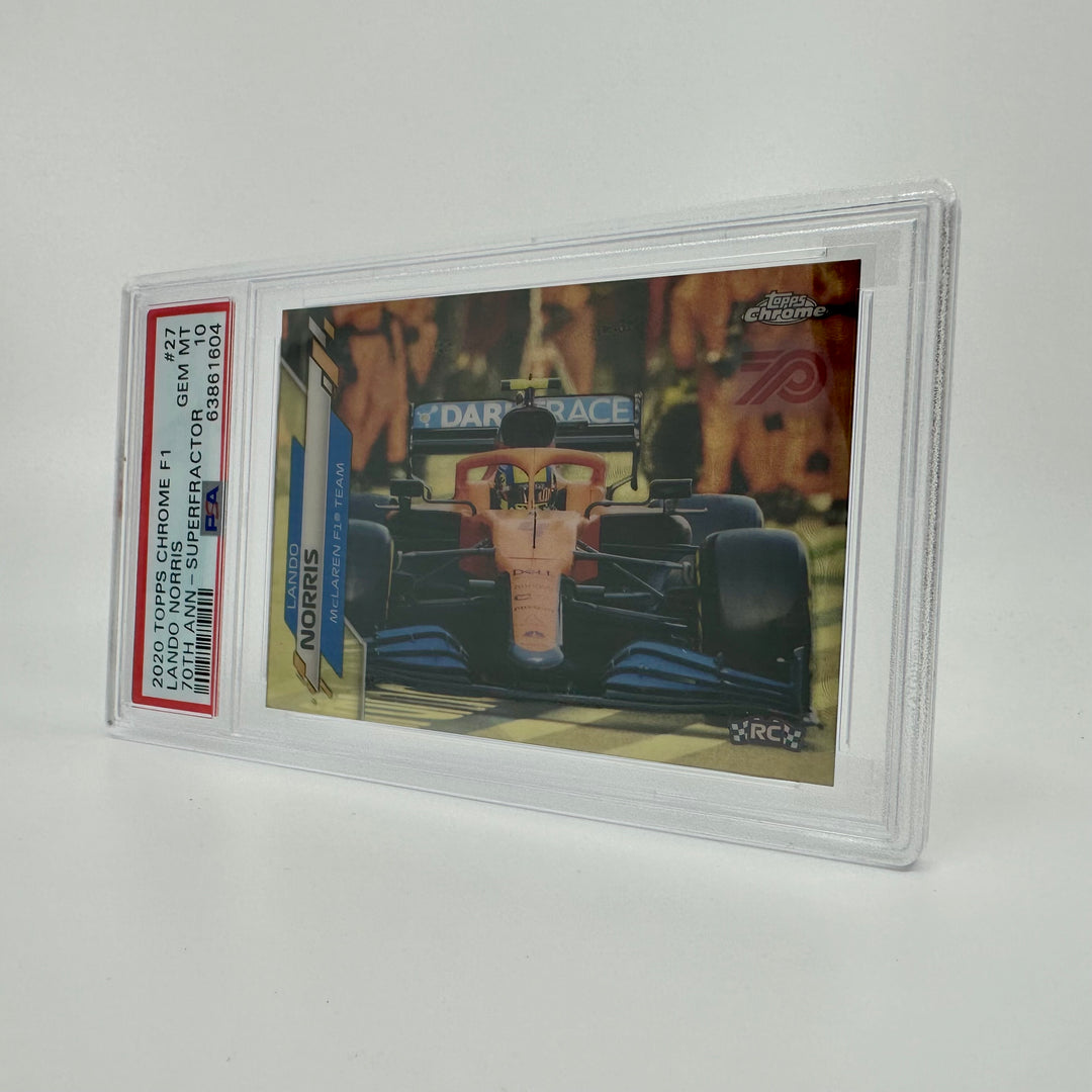 Superfractor - PSA 10 - Lando Norris #27 - 70th Ann - 2020 Topps Chrome F1 - Rookie Card