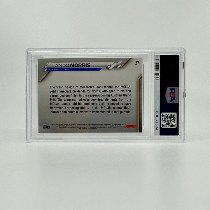 Superfractor - PSA 10 - Lando Norris #27 - 70th Ann - 2020 Topps Chrome F1 - Rookie Card