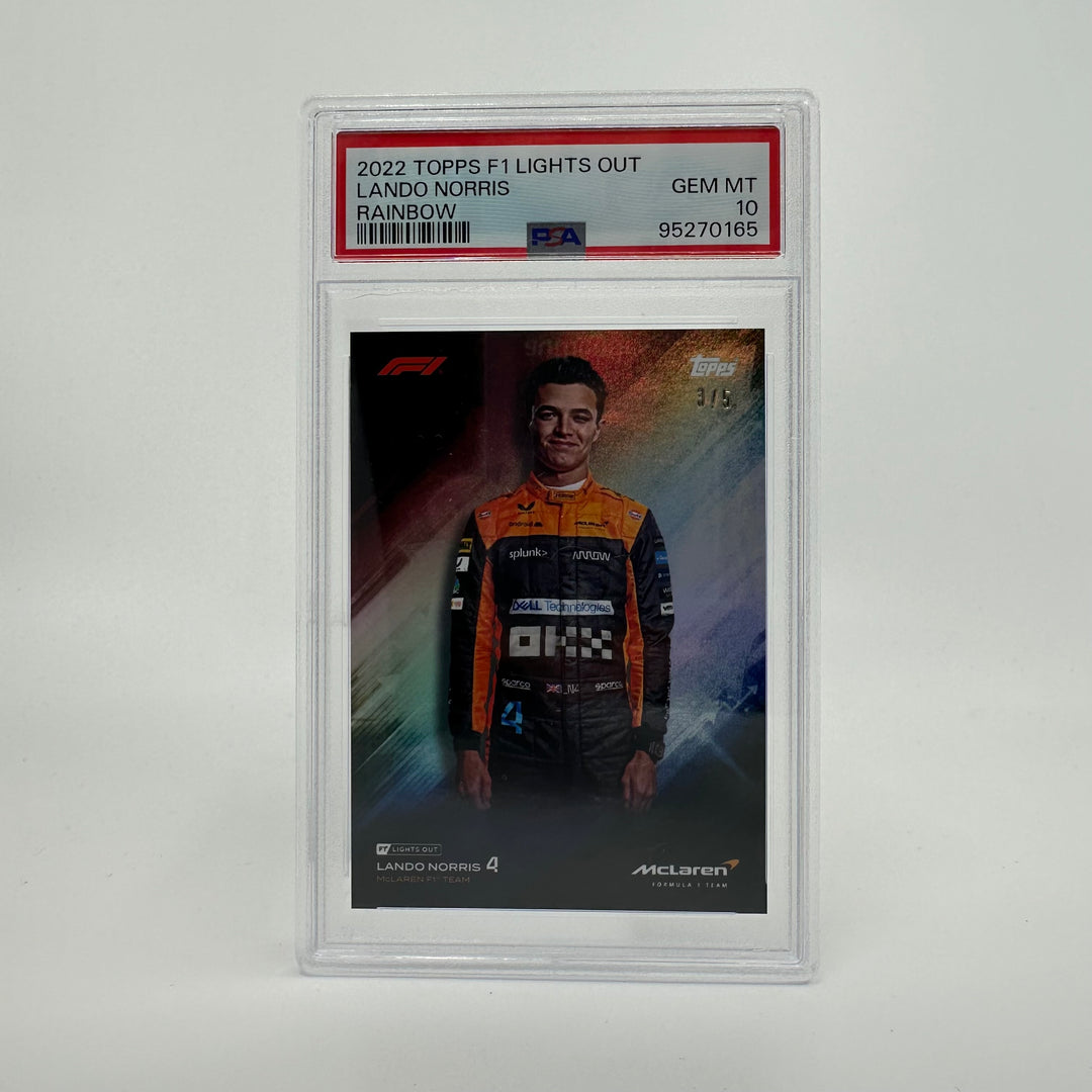 PSA 10 - 3/5 Gradient - Lando Norris - 2022 Topps Lights Out