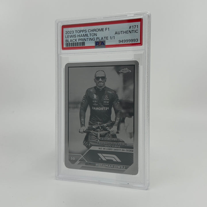 1/1  Black Printing Plate - Lewis Hamilton #171 - 2023 Topps Chrome