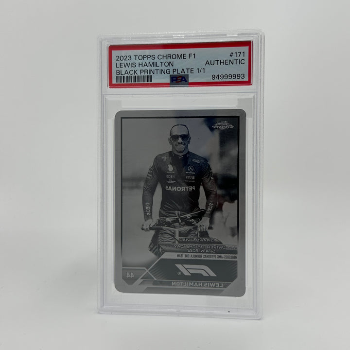 1/1  Black Printing Plate - Lewis Hamilton #171 - 2023 Topps Chrome