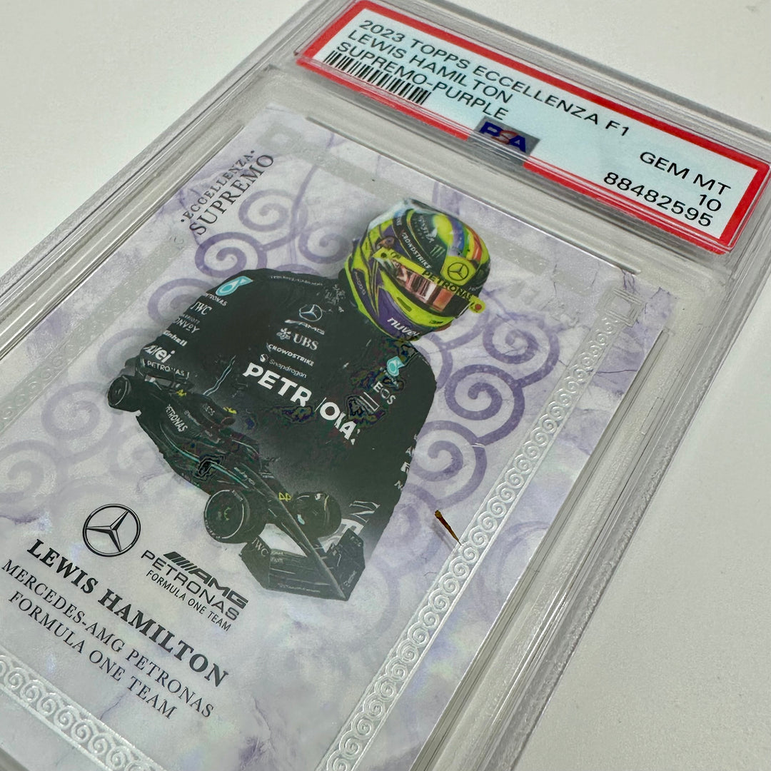 PSA 10 - 7/25 - Lewis Hamilton - Purple - 2023 Topps Eccellenza Supremo