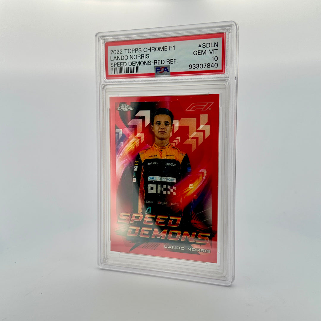 PSA 10 - 2/5 - Lando Norris #SDLN - Speed Demons  - Red Refractor