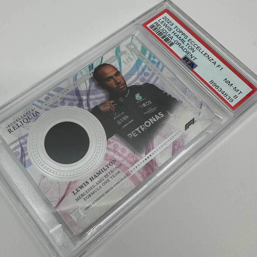 PSA8 - 5/5 - Lewis Hamilton - Gradient - 2023 Topps Eccellenza Reliquia