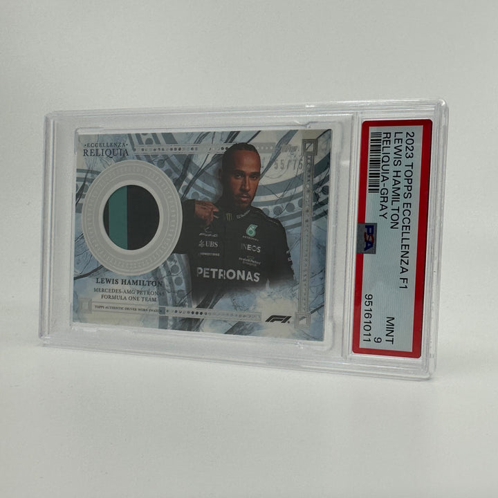 PSA9 - 55/75 - Lewis Hamilton - Grey - 2023 Topps Eccellenza Reliquia