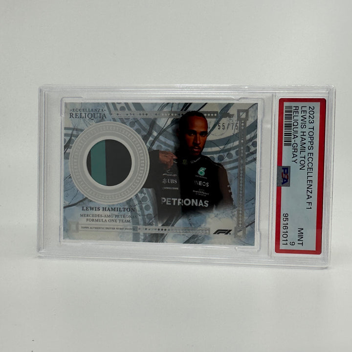 PSA9 - 55/75 - Lewis Hamilton - Grey - 2023 Topps Eccellenza Reliquia