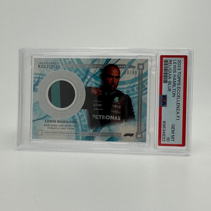 PSA10 - 28/49 - Lewis Hamilton - Blue - 2023 Topps Eccellenza Reliquia