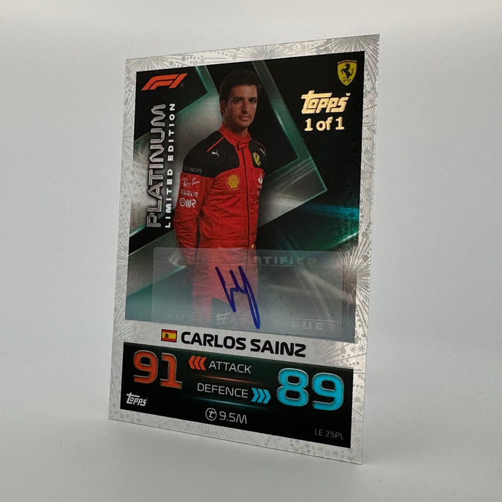1/1 Carlos Sainz #LE25CS - Platinum - Auto 2023 Grand Prix Exclusive