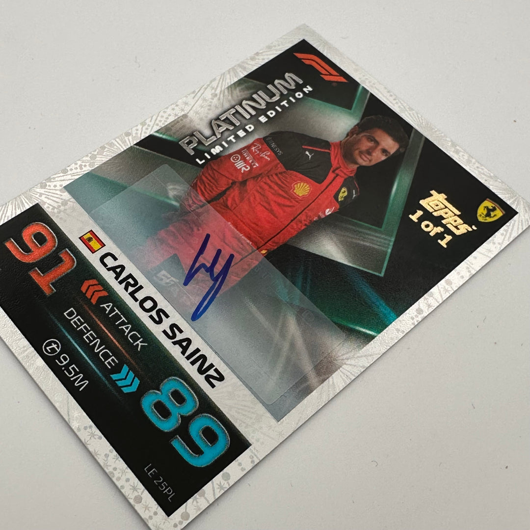 1/1 Carlos Sainz #LE25CS - Platinum - Auto 2023 Grand Prix Exclusive