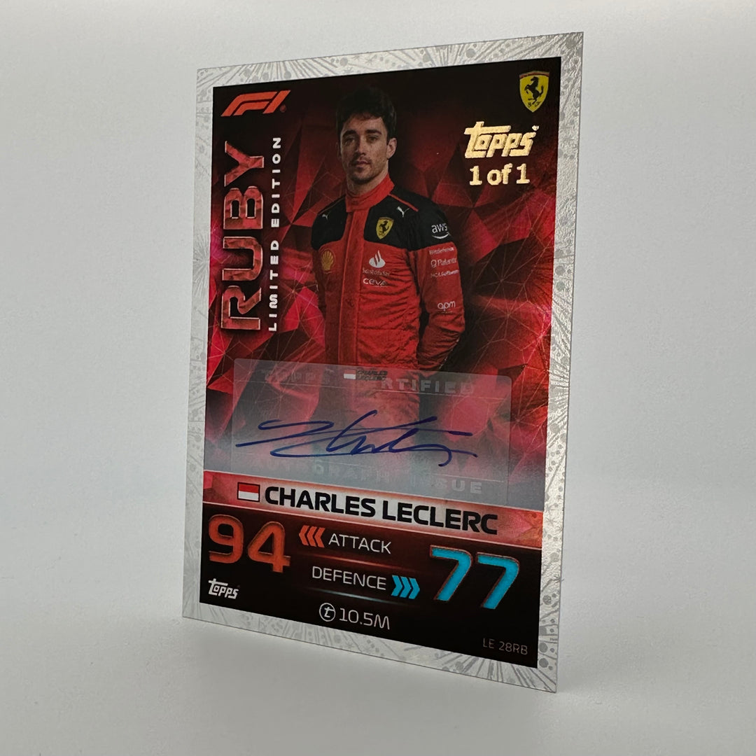 1/1 Charles Leclerc #LE28RG- Ruby - Auto 2023 Grand Prix Exclusive