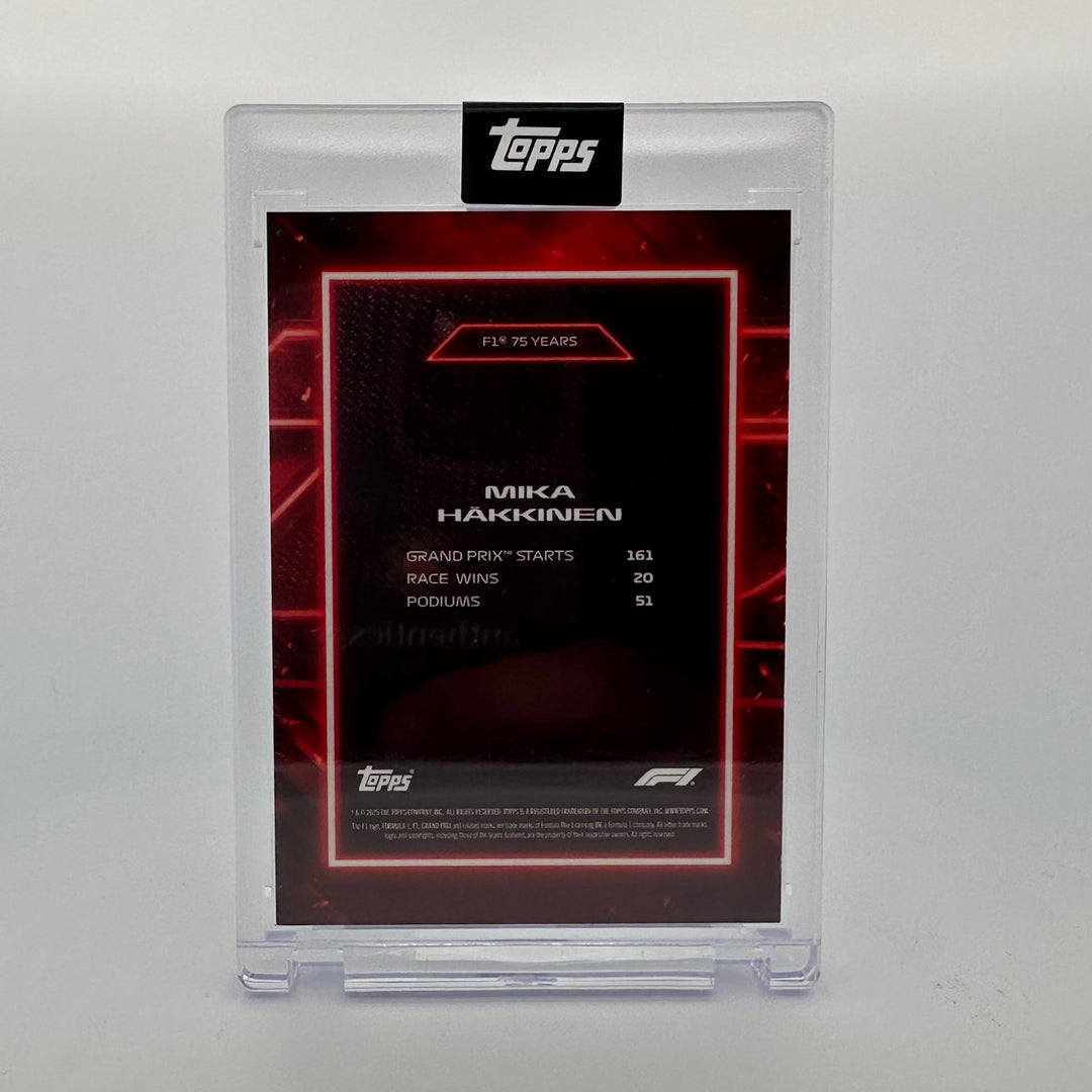 5/5 Red - Mika Hakkinen - 2025 Topps Lights Out - 75th Anniversary