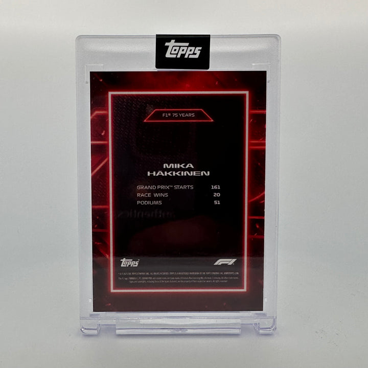 5/5 Red - Mika Hakkinen - 2025 Topps Lights Out - 75th Anniversary