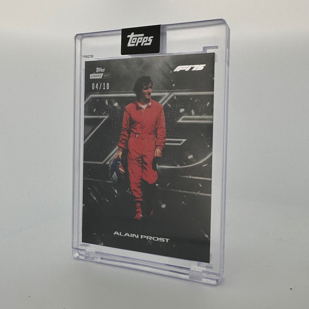 4/10 Black - Alain Prost - 2025 Topps Lights Out - 75th Anniversary