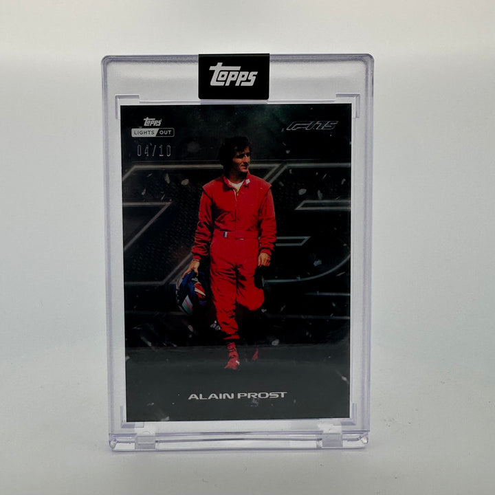 4/10 Black - Alain Prost - 2025 Topps Lights Out - 75th Anniversary