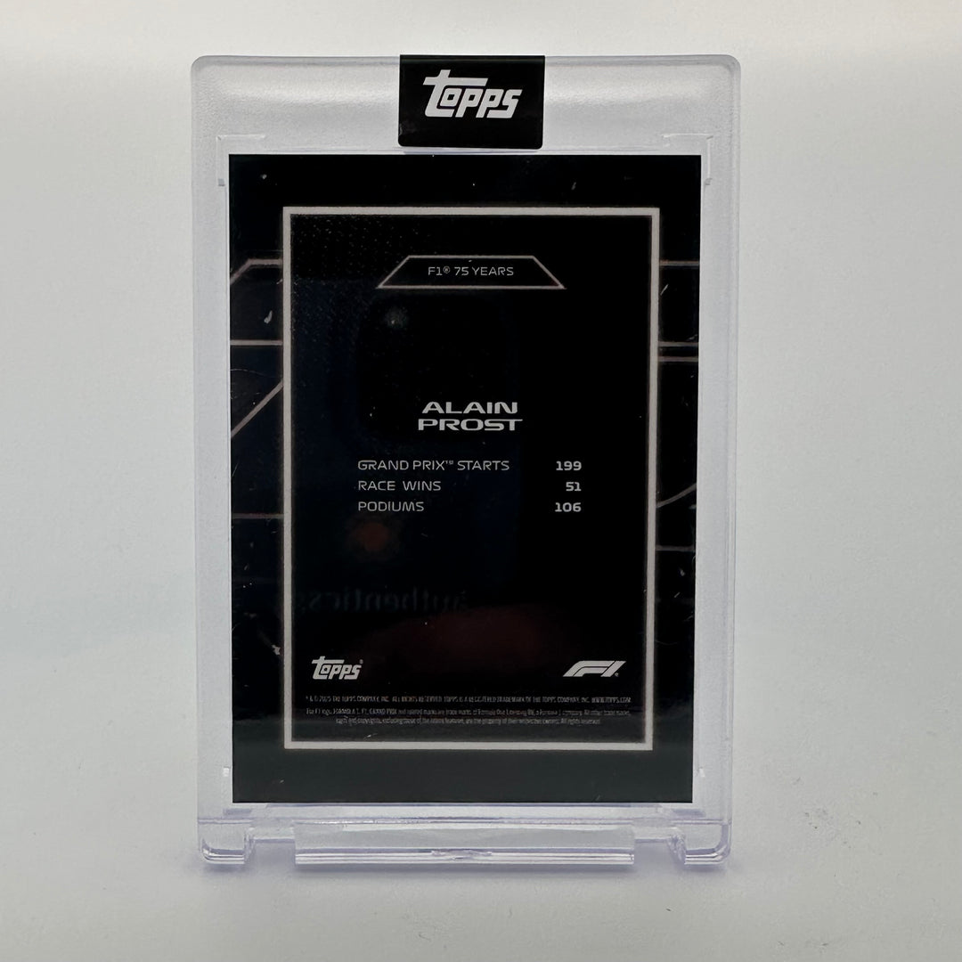 4/10 Black - Alain Prost - 2025 Topps Lights Out - 75th Anniversary