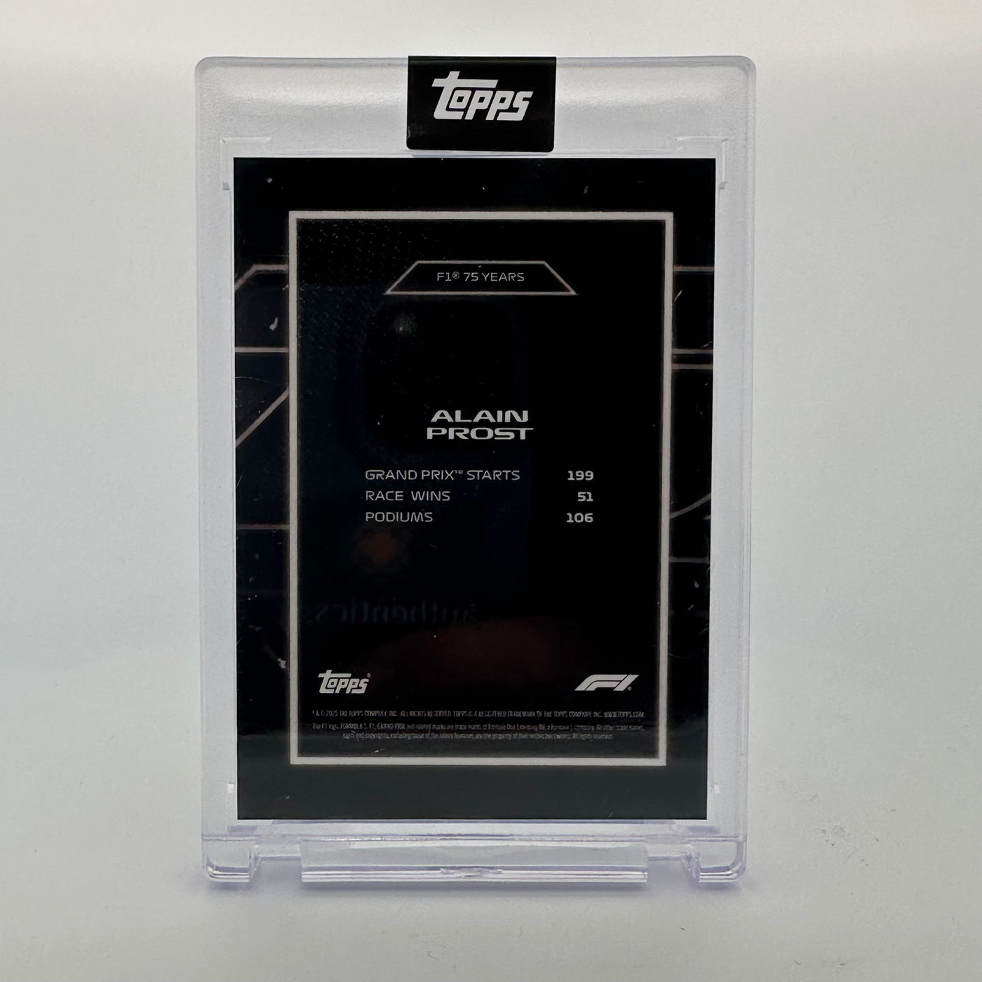 4/10 Black - Alain Prost - 2025 Topps Lights Out - 75th Anniversary