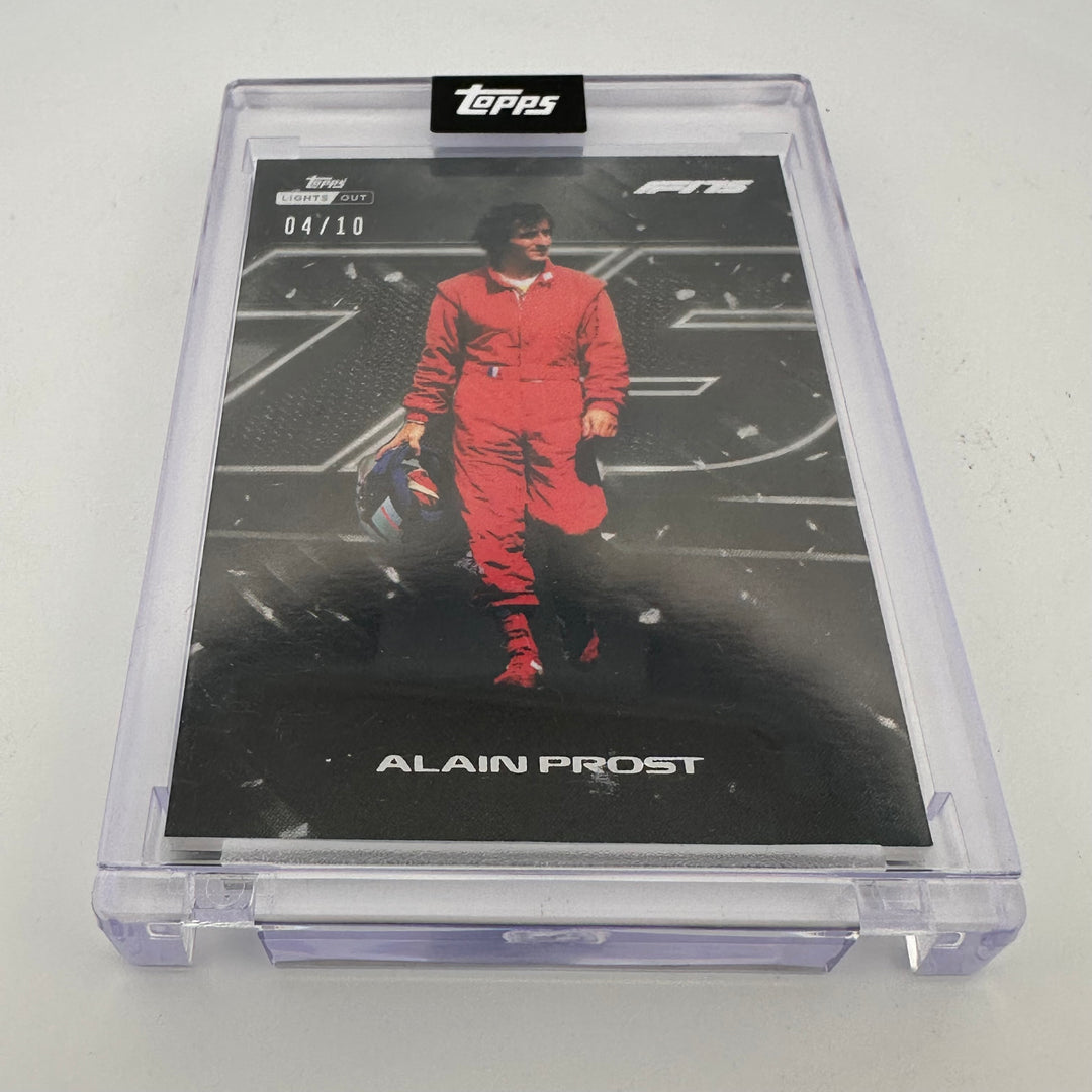 4/10 Black - Alain Prost - 2025 Topps Lights Out - 75th Anniversary
