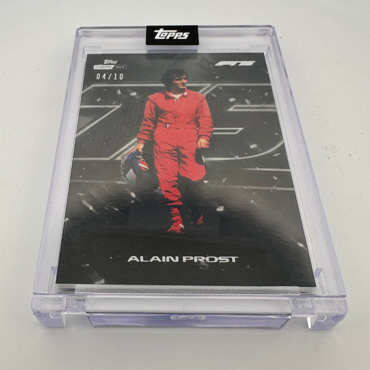 4/10 Black - Alain Prost - 2025 Topps Lights Out - 75th Anniversary