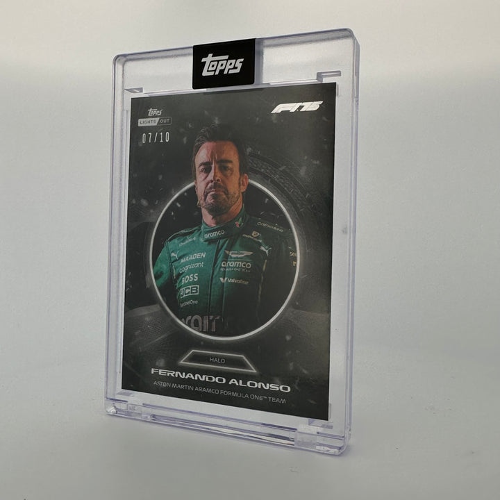 7/10 Black - Fernando Alonso - 2025 Topps Lights Out - Halo