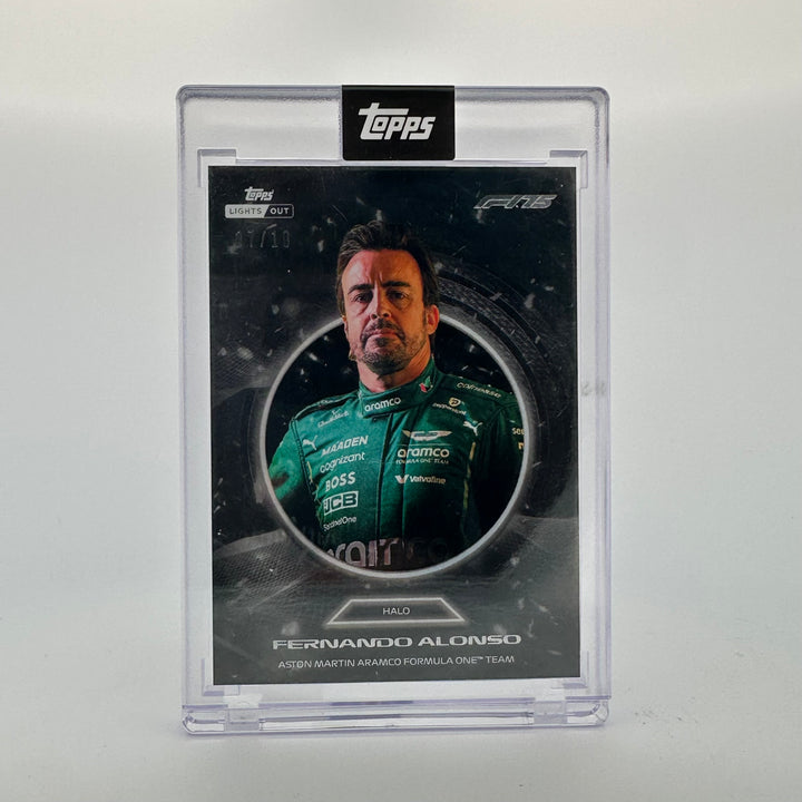 7/10 Black - Fernando Alonso - 2025 Topps Lights Out - Halo