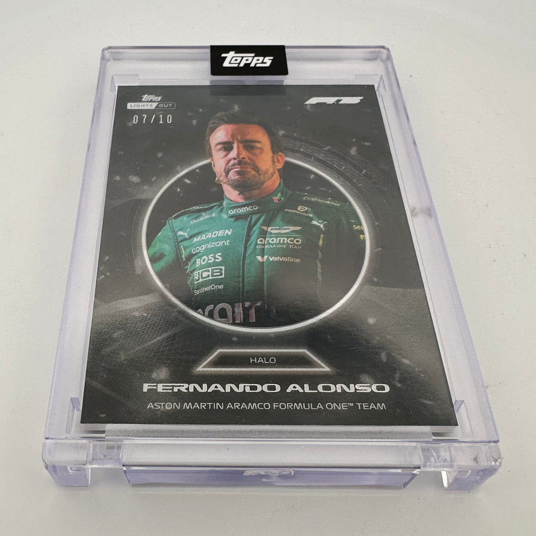7/10 Black - Fernando Alonso - 2025 Topps Lights Out - Halo