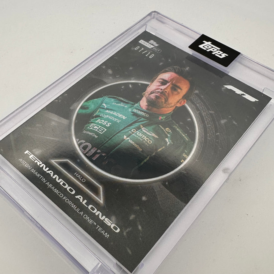 7/10 Black - Fernando Alonso - 2025 Topps Lights Out - Halo