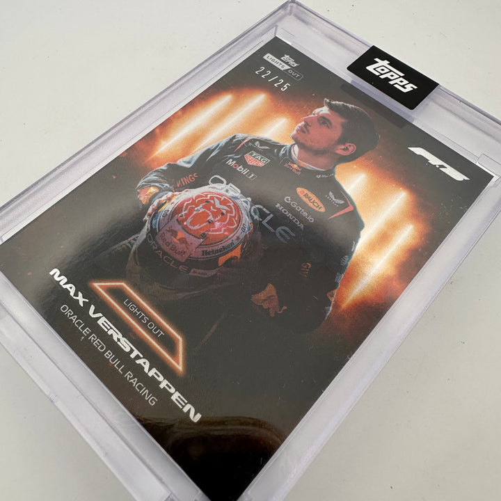 22/25 Orange - Max Verstappen - 2025 Topps Lights Out - Helmet