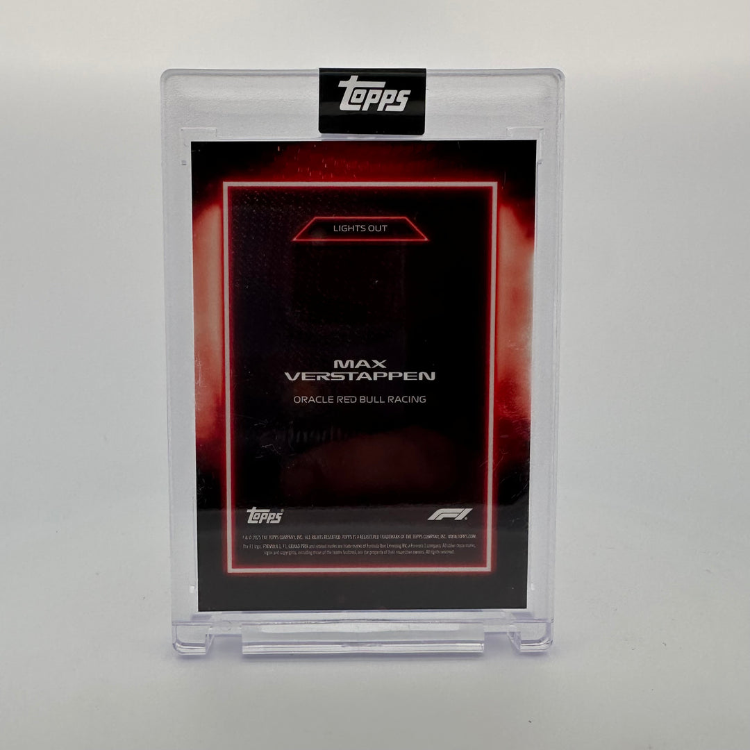 2/5 Red - Max Verstappen - 2025 Topps Lights Out - Helmet