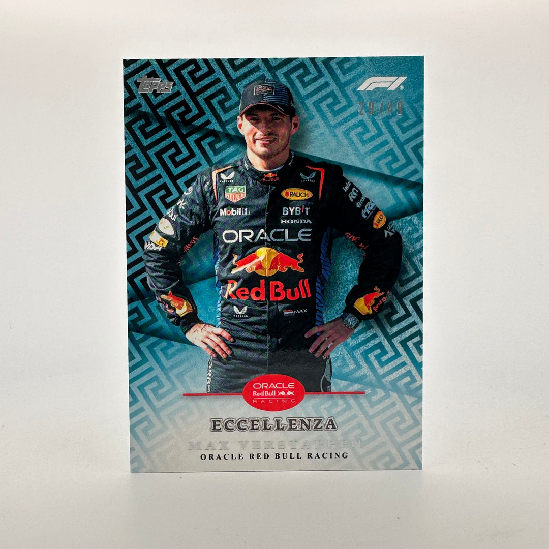 29/49 Max Verstappen - Driver - Blue - 2024 Topps Eccellenza F1