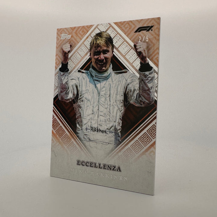 2/5 Mika Hakkinen - Veterano - Orange - 2024 Topps Eccellenza F1