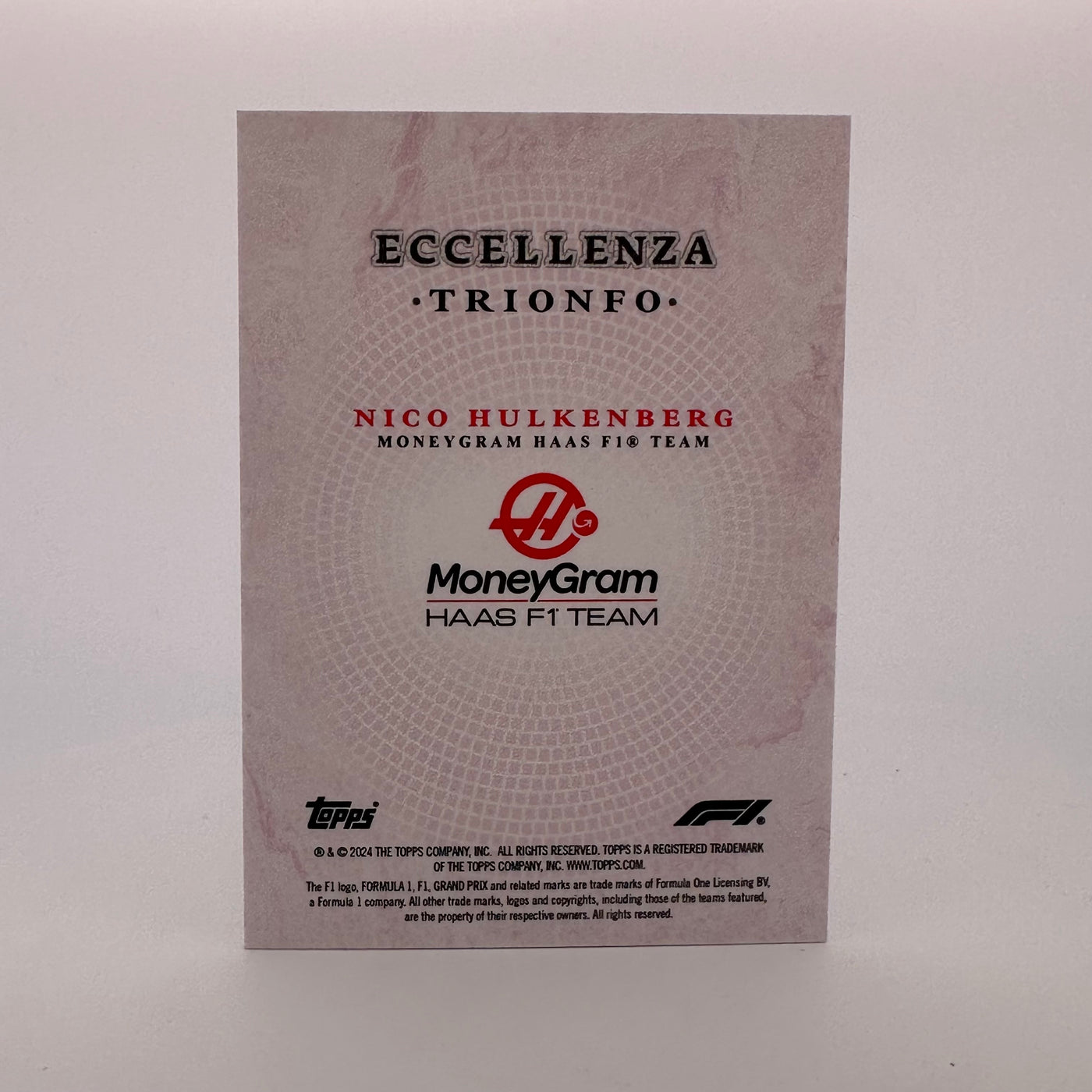 71/75 Nico Hulkenberg - Trionfo - Pink - 2024 Topps Eccellenza F1