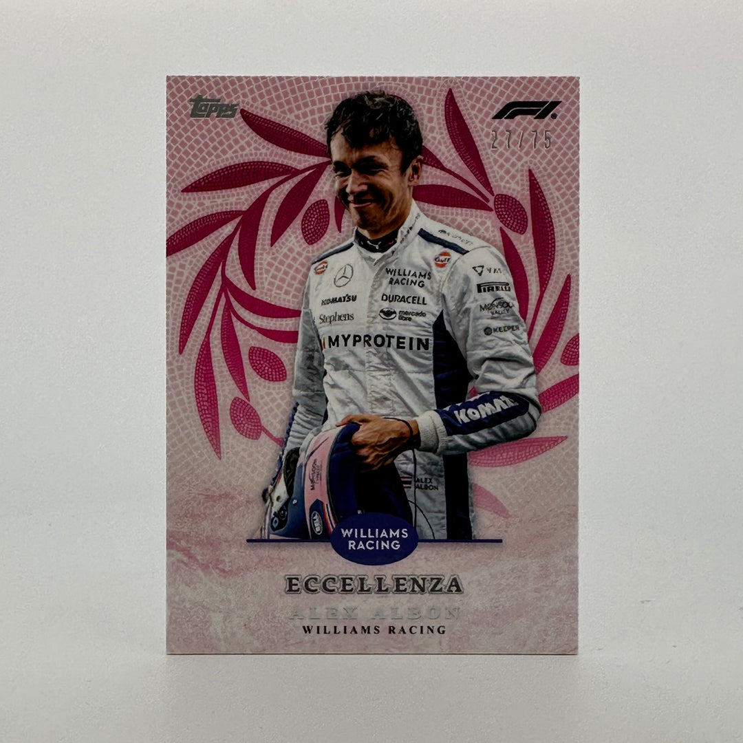 27/75 Alexander Albon - Trionfo - Pink - 2024 Topps Eccellenza F1