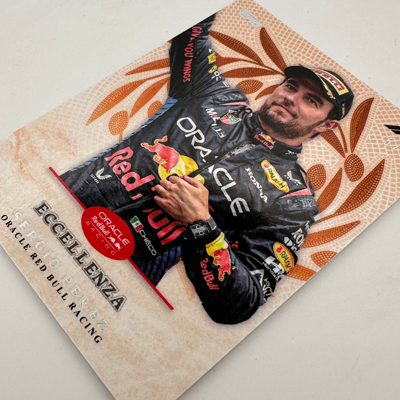 5/5 Sergio Perez - Trionfo - Orange - 2024 Topps Eccellenza F1