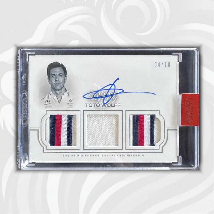 04/10 Toto Wolff - Dynasty Triple Relic Autograph - 2020 Topps Dynasty Formula 1 - Front